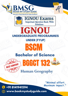BGGCT 132 Human Geography IGNOU BSCM Bachelor of Science Important ...