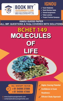 IGNOU BCHET 149 Molecules of Life GUESS PAPER Study Material For IGNOU Students Latest Edition(Paperback, BMA Publication)