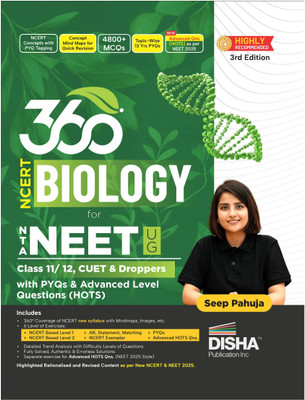 Disha 360 Ncert Biology for Nta Neet (Ug), Cuet, Class 11(English, Paperback, Pahuja Seep)