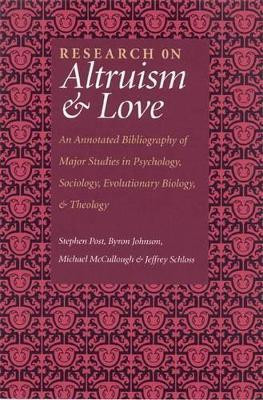Research on Altruism & Love(English, Electronic book text, Post Stephen)