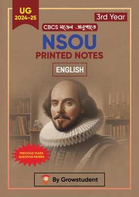 NSOU UG English Third Year (CC-11,12,13,14) Printed Study Material  - NSOU UG Suggestion Book(Paperback, Avijit Bej)