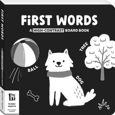 First Words A High-Contrast Board Book | Black and White Board Book | For Toddlers(Board Book, Parragon)