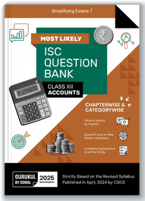 Gurukul By Oswal Accounts Most Likely Question Bank for ISC Class 12 Exam 2025 - Categorywise & Chapterwise, Latest Syllabys, New Pattern Qs, Word of Advice, Answering Tips & Mind Maps(Paperback, Oswal Publishers)