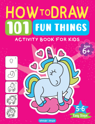 How to Draw 101 Fun Things(English, Board book, Wonder House Books)