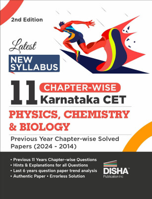Latest 10 Year Karnataka Cet Physics, Chemistry & Biology Previous Yea(English, Paperback, unknown)