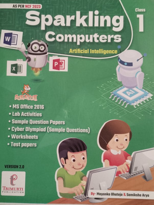 Sparkling Computers Artificial intelligence Class 1 Ver. 2.0(Paperback, Mayanka Bhateja, Samiksha Arya)