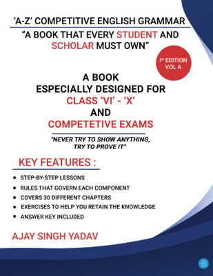 A to Z Competitive English Grammar(Paperback, Ajay Singh Yadav)