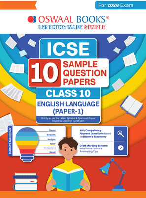 Oswaal ICSE 10 Sample Question Papers Class-10 English Paper-1 (Language)(Paperback, Oswaal Editorial Board)