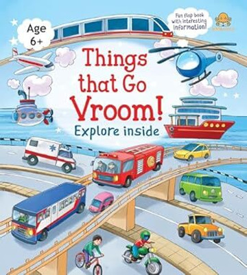 Booktopus Lift-the-Flap Learning Book - Things That Go Vroom! Knowledge Book for Kids - Interactive Learning Books 6+ Years - Educational Story(English, Paperback, BOOKTOPUS) Booktopus Lift-the-Flap Learning Book - Things That Go Vroom! Knowledge Book for Kids - Interactive Learning Books 6+ Years - Educational Story(English, Paperback, BOOKTOPUS)