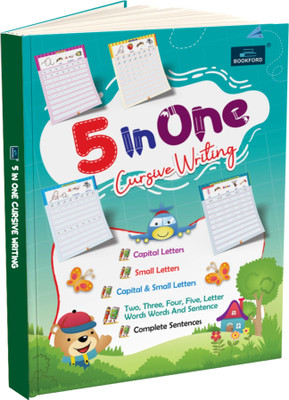 Practice Book of 5-in-One Cursive Writing - Master The Art of Beautiful Handwriting(Paperback, BOOKFORD PUBLICATIONS PVT. LTD.)