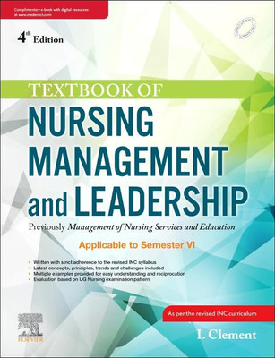 Textbook of Nursing Management and Leadership, 4e(Paperback, Clement I)