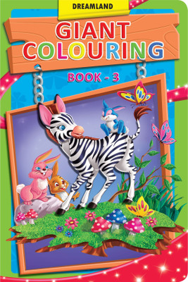 Giant Colouring - 3  - | Big Colouring Pages for Toddlers and Kids Ages 1-6 | 24 Pages of Engaging & Simple Illustrations | Promotes Colour Recognition & Motor Skills(English, Paperback, unknown)