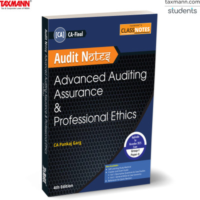 Taxmann's CLASS NOTES for Advanced Auditing Assurance & Professional Ethics | Audit Notes (Paper 3 | Audit) – Multi-coloured | Structured Modules | Point-wise Text | CA Final | Nov. 2025 Exams(Paperback, CA Pankaj Garg)