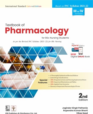 Textbook of Pharmacology for Bsc Nursing Students(English, Paperback, unknown)