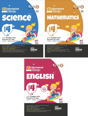 Olympiad Champs Science, Mathematics, English Class 4 with Past Questions(English, Paperback, unknown)