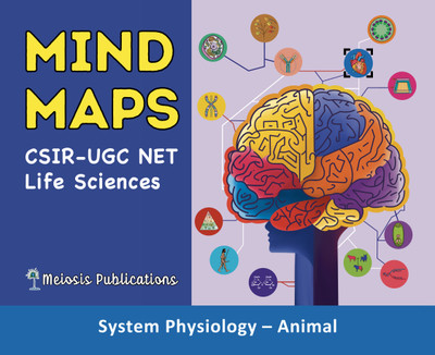 CSIR UGC NET Life Sciences Mind Maps for System Physiology - Animal | Meiosis Publications | Best Book for CSIR NET/JRF, GATE, DBT, ICMR, SET & BARC(Paperback, Meiosis Publications)