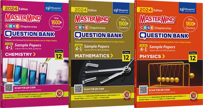 CBSE question bank class 12 Physics Chemistry Mathematics 3 Books Combo by Master Mind  - CBSE Question Bank for Class 12 2024 Board Exams(Paperback, Blueprint Editorial Board)