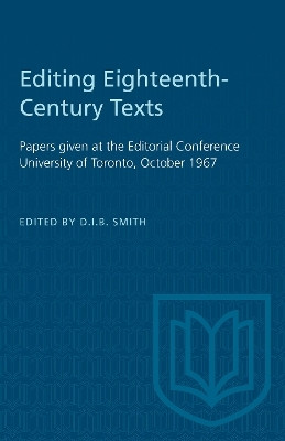 Editing Eighteenth-Century Texts(English, Electronic book text, unknown)