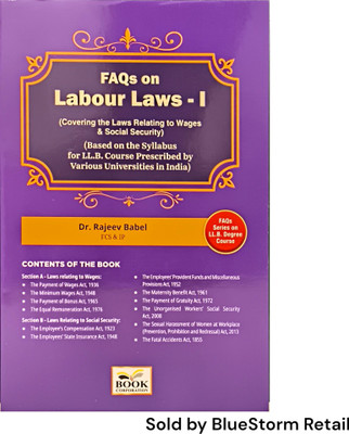 FAQs on Labour Laws - 1 (Covering the Laws Relating to Wages & Social Security) | B.C. Publications(Paperback, Dr. Rajeev Babel)