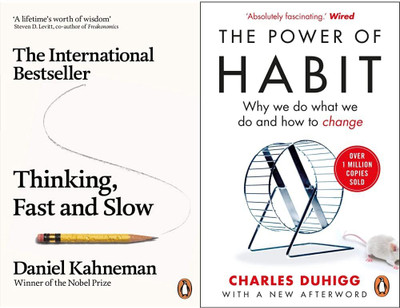 Thinking Fast and Slow + The Power of Habit(Set of 2 Books)(Paperback, JMD BOOKS)