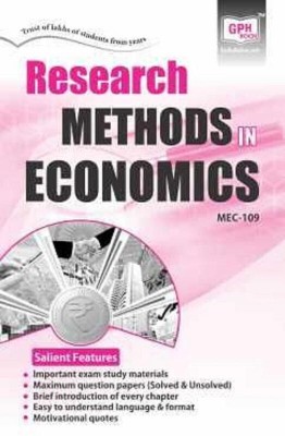 MEC-09/MEC-109 Research Methods in Economics(English, Paperback, Panel Gullybaba Com)