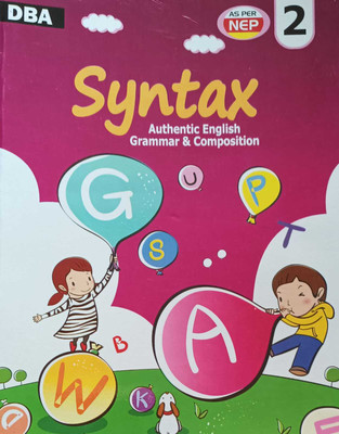 SYNTAX AUTHENTIC ENGLISH GRAMMAR & COPOSITION CLASS 2(kolkata, DHAR BOOK AGENCY)