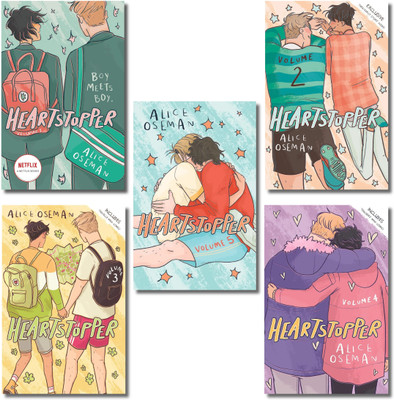 Heartstopper Books Collection, Heartstopper: Volume One, Heartstopper: Volume Two, Heartstopper: Volume Three, Heartstopper: Volume Four, Heartstopper: Volume Five, Oseman Alice, Paperback, English(Paperback, Oseman Alice)