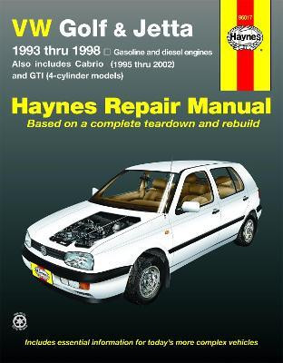 VW Golf, GTI and Jetta (93-98) and VW Cabrio (95-02) petrol & diesel Haynes Repair Manual (USA)(English, Paperback, Haynes Publishing)