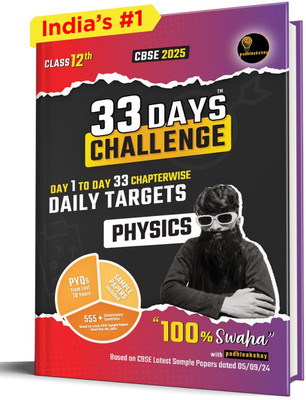33 Days Challenge Cbse Class 12 Physics for 2025 Board Exams(English, Paperback, Kumar Akshay)