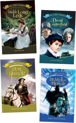 All Time Classics | Daddy-Long-Legs, David Copperfield, Don Quixote, Dr. Jekyll and Mr. Hyde | Set of 4 Books(Paperback, Pinwheel Books)