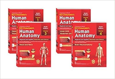 B D CHAURASIA'S HUMAN ANATOMY 9th Ed, 4 Volume Set (PB - 2023) Paperback – Coloring Book, 26 September 2022(Paperback, B.D. CHAURASIA, Krishna Garg)