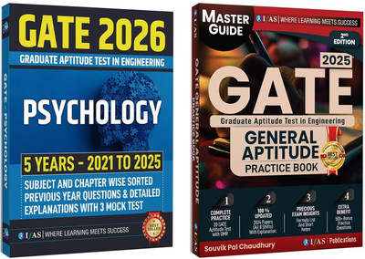 GATE Psychology & GATE General Aptitude Practice  - 2026 | Psychology PYQs (2021–2025) with Detailed Solutions + 3 Mock Tests & Aptitude Practice with 20 Model Papers | Best Book Set for GATE Psychology and General Aptitude Section | Two Brothers Publications(Paperback, Two Brothers Publications)