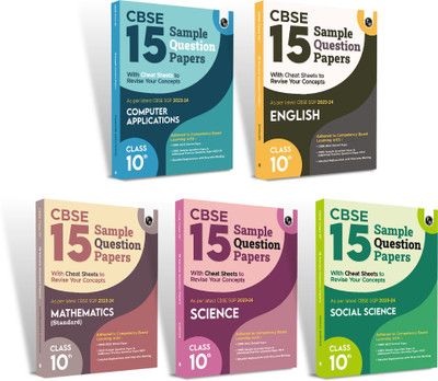 PW CBSE 15 Sample Question Papers Class 10 Science, Mathematics, English, Social Studies, Computer Applications for 2024 Exam | Competency-Based Learning | PYQ 2023 Paper with Topper's Explanations, CBSE SQP & CBSE Additional Practice Questions with Marking Scheme(Paperback, Phyiscs Wallah)