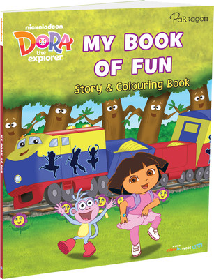 Dora the Explorer My Book of Fun Story & Colouring Book [Paperback](9788196173043, Parragon)