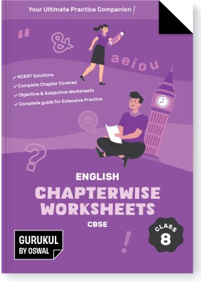 Gurukul English Chapterwise Worksheets for CBSE Class 8 Exam 2024- NCERT Solutions, Objective & Subjective Questions, Latest Syllabus Covered(Paperback, Gurukul)