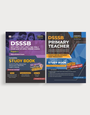 Examcart DSSSB PRT Paper 1 Combo 2025 | Complete Study Guidebook & Child Development & Pedagogy (CDP) Book by Prateek Sir | General Awareness, Reasoning, Maths, Hindi, English | DSSSB Primary Teacher Exams (English) (Set of 2 Books)(Paperback, Examcart Experts) Examcart DSSSB PRT Paper 1 Combo 2025 | Complete Study Guidebook & Child Development & Pedagogy (CDP) Book by Prateek Sir | General Awareness, Reasoning, Maths, Hindi, English | DSSSB Primary Teacher Exams (English) (Set of 2 Books)(Paperback, Examcart Experts)