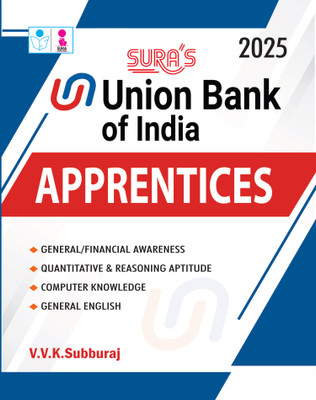 SURA`S Union Bank of India Apprentices Exam Book Guide in English Medium 2025(Paperback, VVK SUBBURAJ)