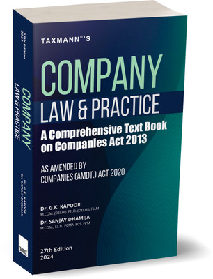 Taxmann's Company Law & Practice(English, Paperback, Kapoor G.K.)
