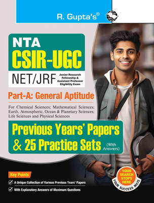 CSIR-UGC-NET/JRF (Part-A: General Aptitude) – Previous Years’ Papers & 25 Practice Sets (With Answers)(Paperback, RPH Editorial Board)
