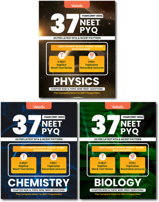 Vedantu NEET PYQ 37 Years Combo | Physics, Chemistry, Biology With Solutions(English, Hardcover, unknown)