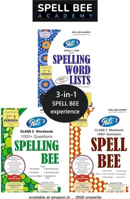 SPELL BEE ACADEMY : 3-IN-1 Spell Bee exams - STUDY SET - Class 2 ... includes 3 books each for a different SPELL BEE exam ... an independent SPELL INDIA initiative(Paperback, Debashis Pati)