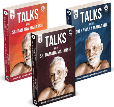 Talks With Sri Ramana Maharshi Volume 1 | Talks With Sri Ramana Maharshi Volume 2 | Talks With Sri Ramana Maharshi Volume 3 | Sri Ramana Maharshi | Combo Gift Pack Set Books | Original Book In English | Teachings Of Sri Ramana Maharshi | Sri Ramanananda Saraswathi | Munagala S. Venkataramiah | Who A