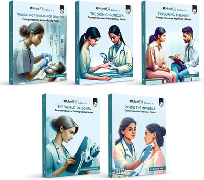 PW MedEd 4th Prof MBBS Minor Notes Anaesthesia, Dermatology, Psychiatry, Orthopaedics, Radiology Combo(English, Hardcover, unknown)