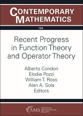 Recent Progress in Function Theory and Operator Theory(English, Paperback, unknown)
