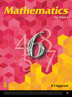 Mathematics for Class 6 - R.S. Aggarwal - CBSE - Examination 2024-25 2023 Edition(English, Paperback, Aggarwal R. S.)