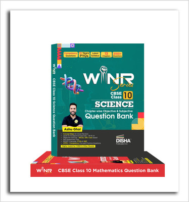 Combo (set of 2 Books) WINR Series CBSE Class 10 Science & Mathematics Chapter-wise Objective & Subjective Question Bank | New Syllabus | For 2026 Exam | Fully Solved | Competency (CFPQ)(Ushank Ghai, Ashu Ghai)