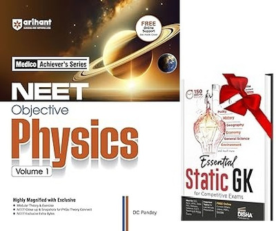 Medico Achiever’s Series NEET Objective Physics Volume 1 | With Modular Theory & Practice, Infographics for Concepts, PYQs - Theory Connect for NEET 2026 & STATIC GK(Paperback, DC Pandey) Medico Achiever’s Series NEET Objective Physics Volume 1 | With Modular Theory & Practice, Infographics for Concepts, PYQs - Theory Connect for NEET 2026 & STATIC GK(Paperback, DC Pandey)