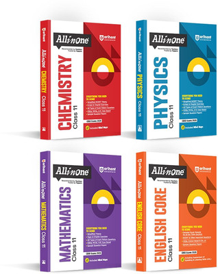 Arihant All In One Combo Class 11th Physics, Chemistry, Mathematics, English Core Based On Latest NCERT for CBSE Exam 2025-26 (Set of 4 Books)(English, Hardcover, unknown)