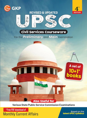 GKP UPSC IAS General Studies Courseware 2026 | 10 Books Set + 1 (Current Affair monthly supplement) for Civil Services & State PCS Exams | Prelims & Mains Comprehensive Guide | Online Current Affairs Module | CSE Exam Preparation | 4th Edition | English(Paperback, G.K. Publications (P) Ltd.) GKP UPSC IAS General Studies Courseware 2026 | 10 Books Set + 1 (Current Affair monthly supplement) for Civil Services & State PCS Exams | Prelims & Mains Comprehensive Guide | Online Current Affairs Module | CSE Exam Preparation | 4th Edition | English(Paperback, G.K. Publications (P) Ltd.)