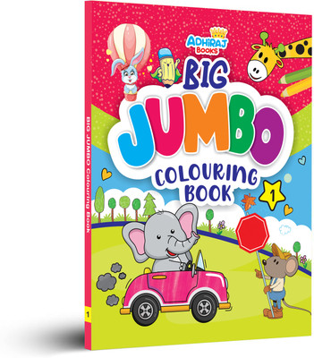 BIG JUMBO COLOURING BOOK PART 1 for Kids 3 years to 5 years old | Colouring Activities and Exercises For Children: Alphabets, Varnamala , Numbers and Toys(Paperback, Adhiraj Books) BIG JUMBO COLOURING BOOK PART 1 for Kids 3 years to 5 years old | Colouring Activities and Exercises For Children: Alphabets, Varnamala , Numbers and Toys(Paperback, Adhiraj Books)